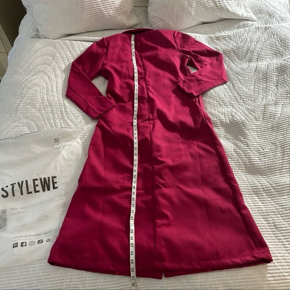 Hot Pink Peacoat - Picture 3 of 5